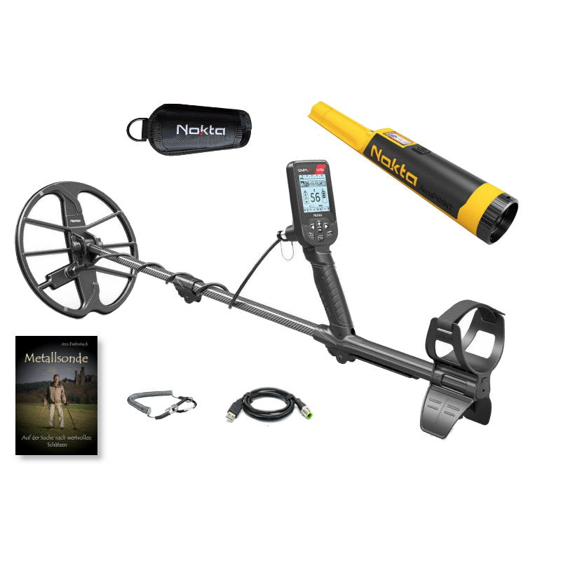 Nokta Simplex ULTRA Metalldetektor & Accupoint Pinpointer & Schatzsucherhandbuch