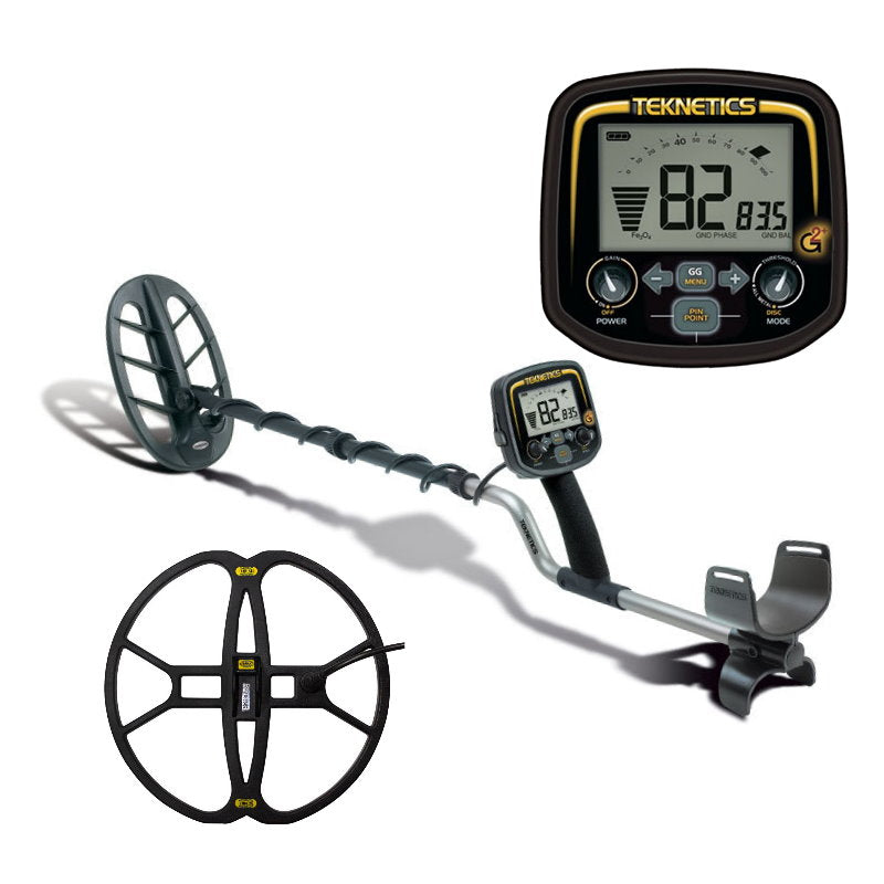 Metalldetektor Teknetics G2 plus & CORS Strike Hochleistungsspule (Tiefenortungspaket)
