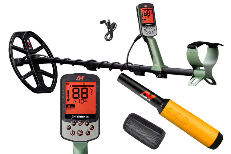 Minelab X-Terra PRO Metalldetektor mit Pinpointer Pro-Find 35