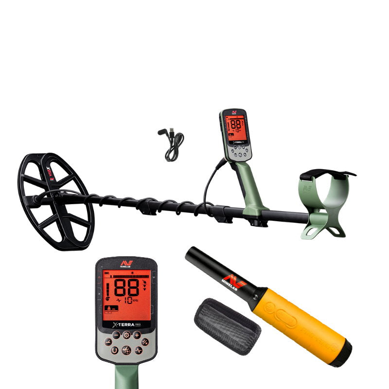Minelab X-Terra PRO Metalldetektor mit Pinpointer Pro-Find 35