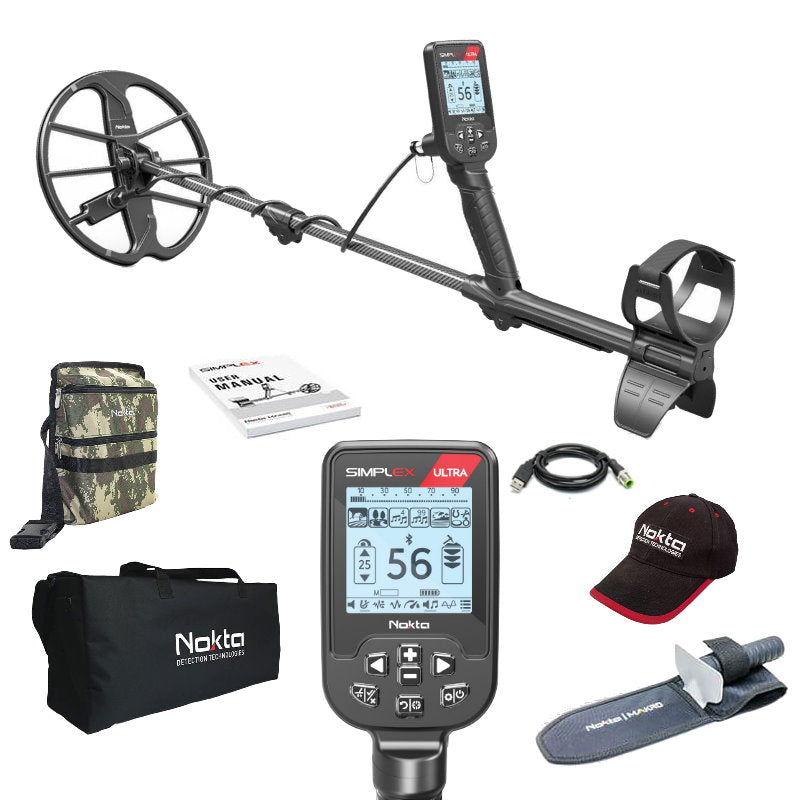 Nokta Simplex ULTRA Metalldetektor & Nokta Zubehörpaket als Gratiszugabe